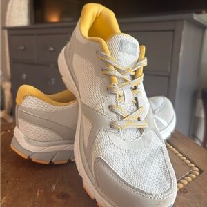Vionic Gray and Yellow Athletic Shoes